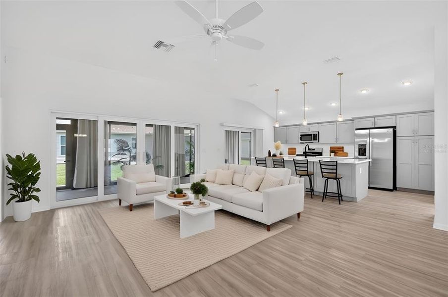 Furnished interior view inside a new home in , The Villages (Image 11). Furnished interior view inside a new home in , The Villages (Image 11).