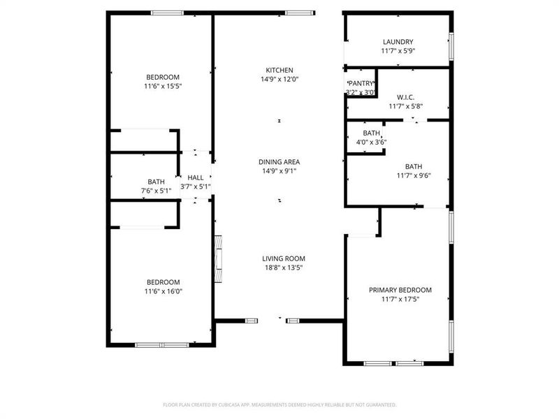 2D floor plan layout of this home in , Waco, TX (Image 4).