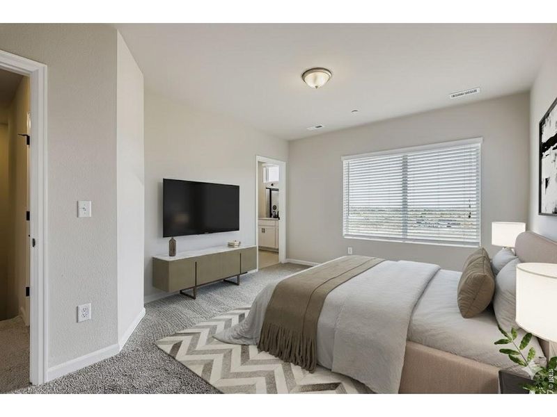 Furnished interior view inside a new home in Northfield, Fort Collins (Image 6). Furnished interior view inside a new home in Northfield, Fort Collins (Image 6).