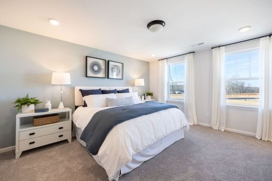 Representative furnished interior of a home built from the Reeves by True Homes in Morrow Brook, Albemarle (Image 12).
