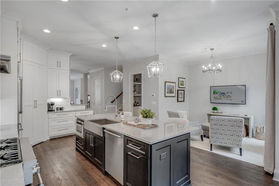 Furnished interior view inside a new home in Laurel View, Suwanee (Image 29).