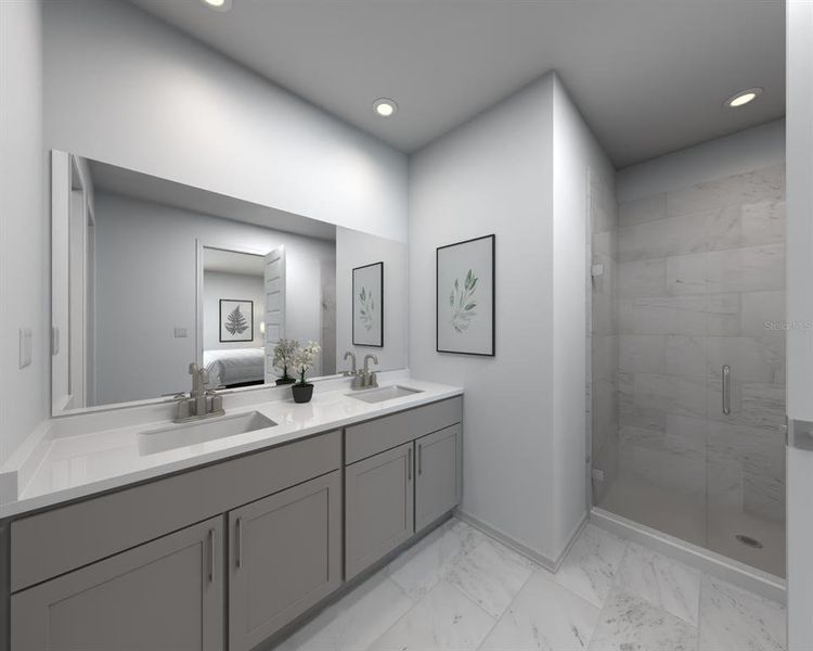 Furnished interior view inside a new home in Oakfield Trails - Signature Series, Parrish (Image 5).