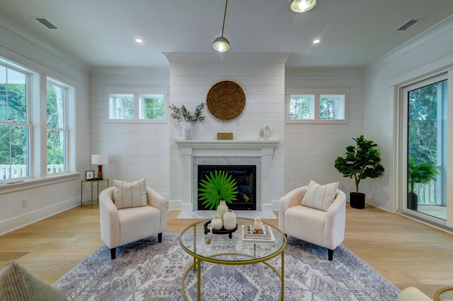 Furnished interior view inside a new home in , Hollywood (Image 41).