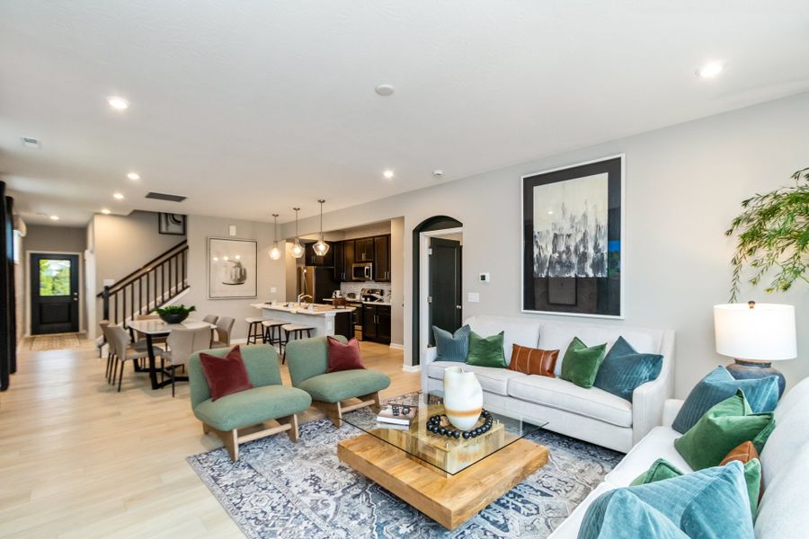 Representative furnished interior of a home built from the Wembley by Fischer Homes in Villas at Gold Creek, Dawsonville (Image 13).