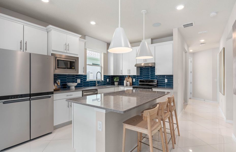 Furnished interior view inside a new home in Del Webb Sunbridge, St. Cloud (Image 56).