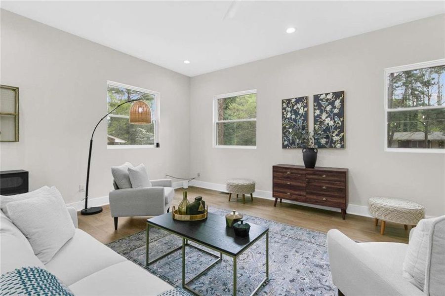 Furnished interior view inside a new home in , Atlanta (Image 11).