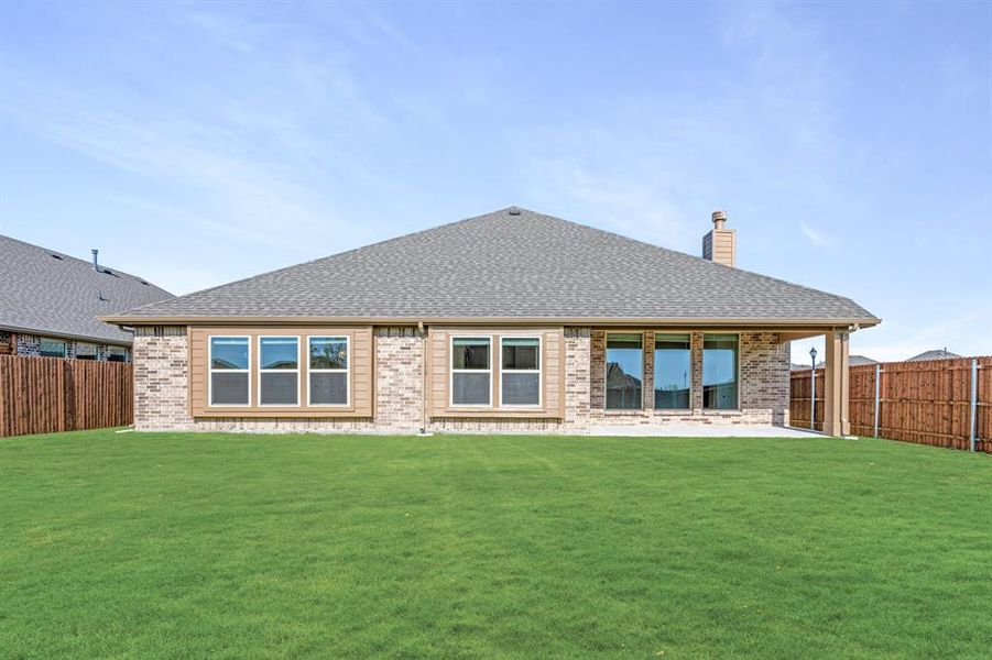 Front exterior of a new home in Timberbrook 3B-4A, Justin, TX, highlighting curb appeal (Image 25).