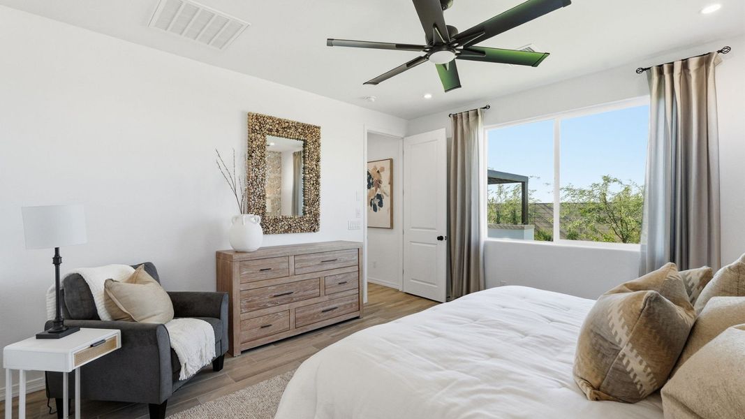 Representative furnished interior of a home built from the Bluebell by DRB Homes in Apache Farms, Buckeye (Image 22).