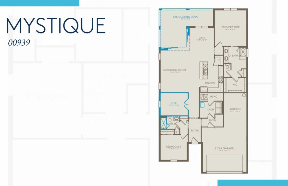2D floor plan layout of this home in Del Webb Naples, Immokalee, FL (Image 3).