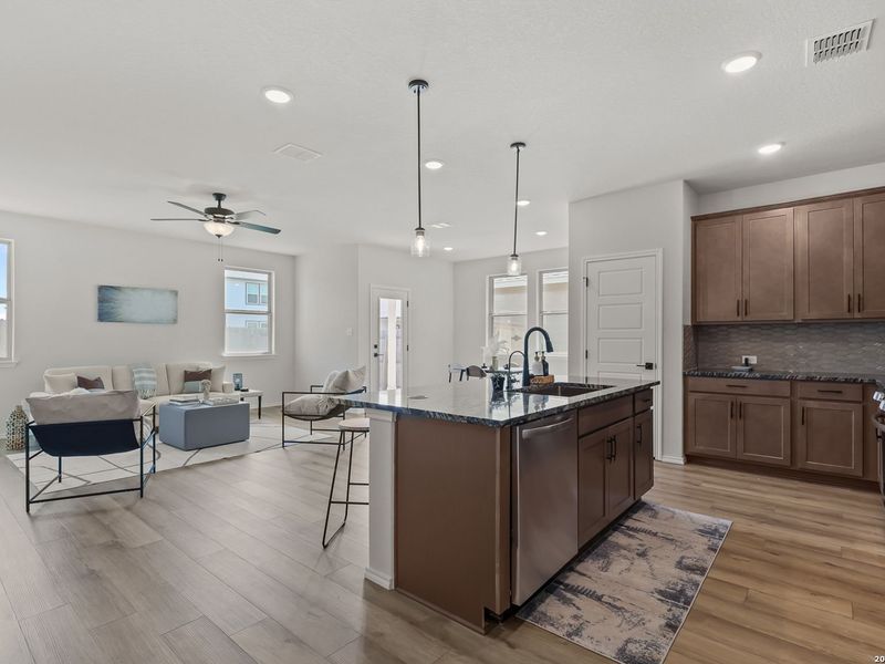 Furnished interior view inside a new home in Hannah Heights, Seguin (Image 8).
