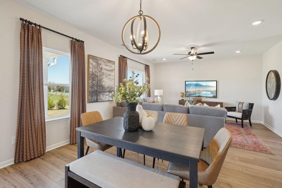 Furnished interior view inside a new home in Sycamore Crest, Calhoun (Image 10).