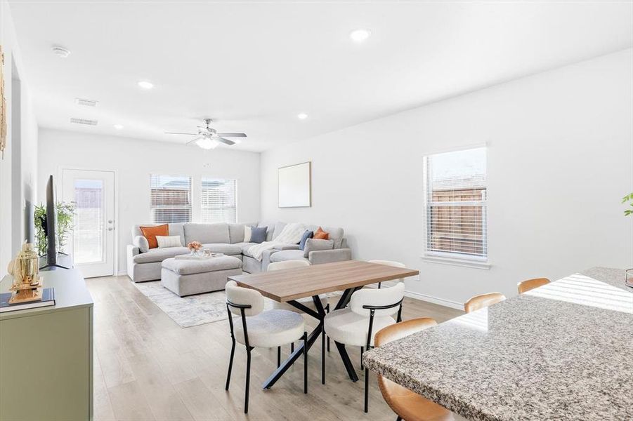 Furnished interior view inside a new home in Spiritas Ranch, Little Elm (Image 25). Furnished interior view inside a new home in Spiritas Ranch, Little Elm (Image 25).