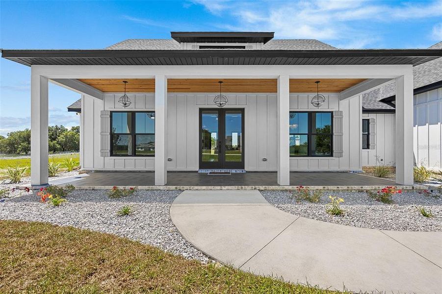 Exterior details and patio area of a home in , Lake City (Image 32).