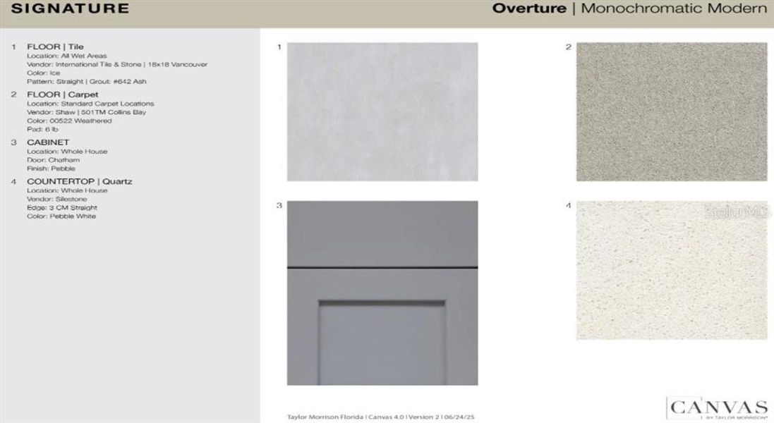 Sample of building materials used in homes in Waterstone, Groveland (Image 42). Sample of building materials used in homes in Waterstone, Groveland (Image 42).