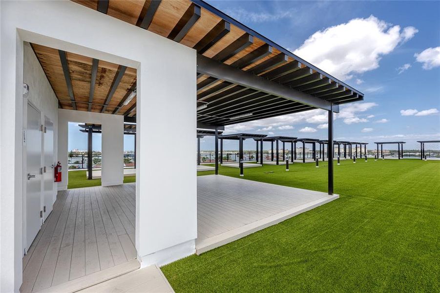 Exterior details and patio area of a home in , Madeira Beach (Image 28).