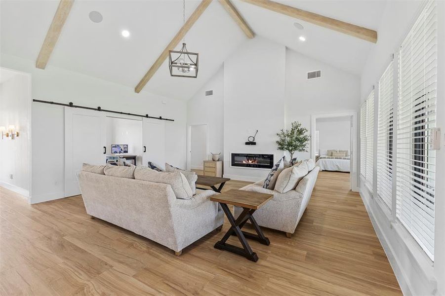 Furnished interior view inside a new home in , Ennis (Image 8).