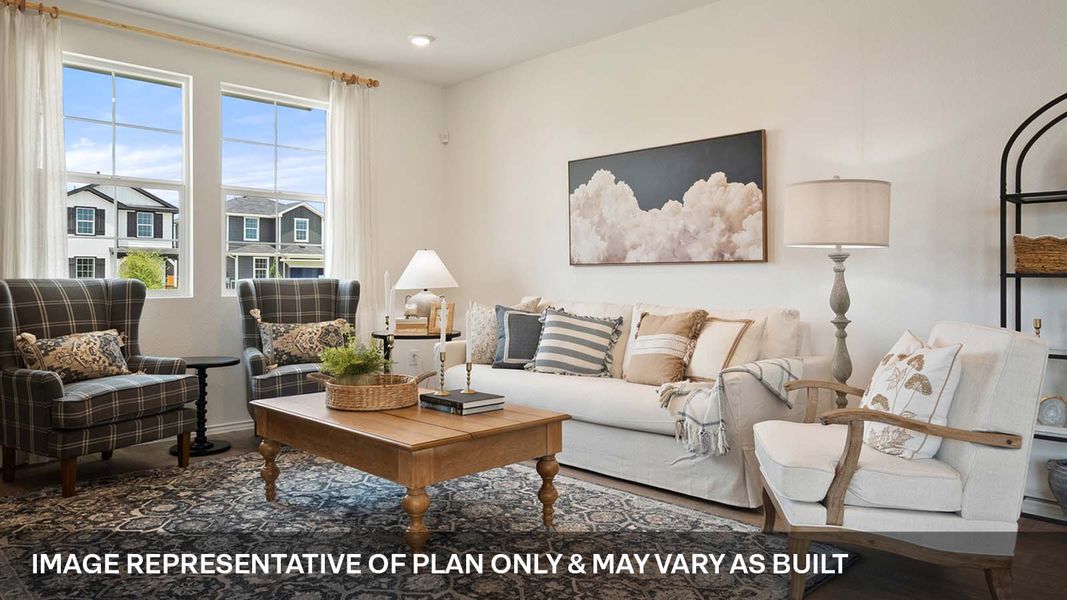 Furnished interior view inside a new home in Valverde, Bastrop (Image 11).