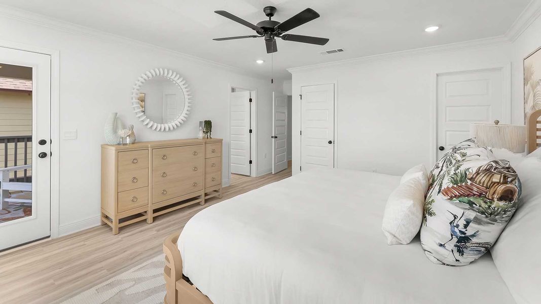 Furnished interior view inside a new home in Colonial East, Panama City Beach (Image 18). Furnished interior view inside a new home in Colonial East, Panama City Beach (Image 18).