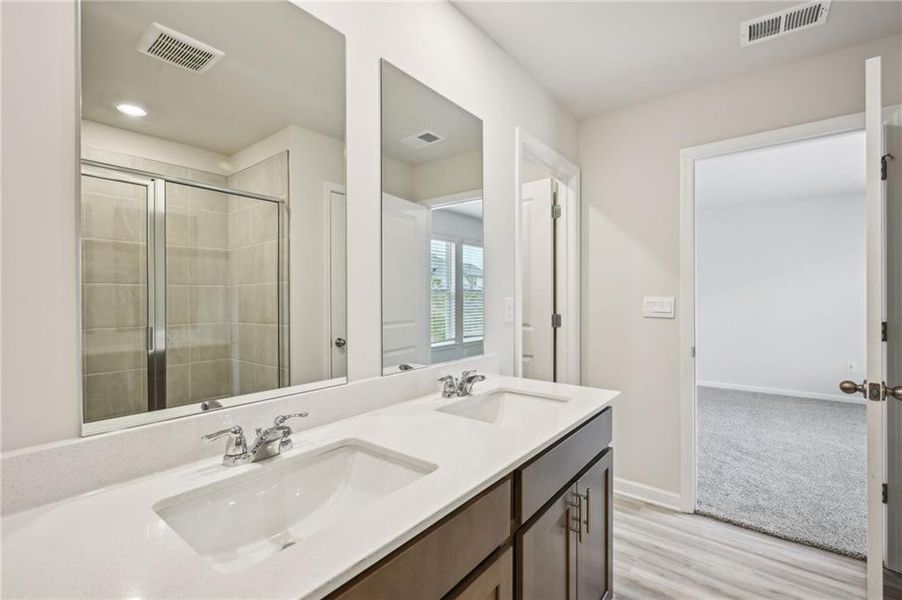Furnished interior view inside a new home in Hawthorne Station, College Park (Image 4).