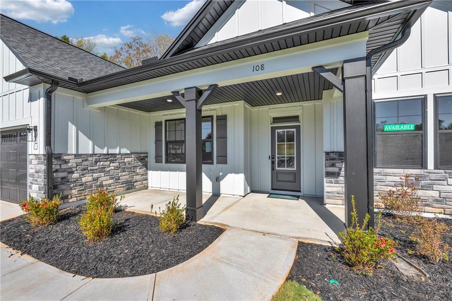 Exterior details and patio area of a home in Edwards Ridge, Central (Image 3).