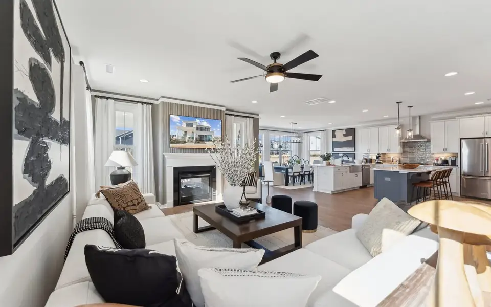 Furnished interior view inside a new home in Wendell Falls, Wendell (Image 5).