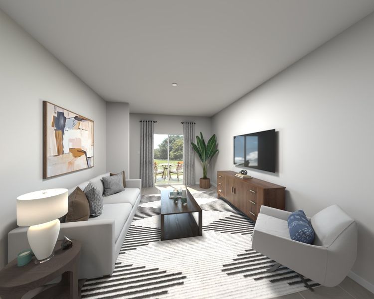 Furnished interior view inside a new home in The District at Oakleaf - The Commons, Middleburg (Image 6).