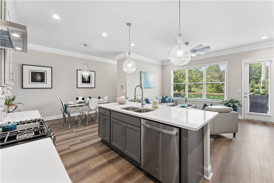 Furnished interior view inside a new home in , Decatur (Image 15).