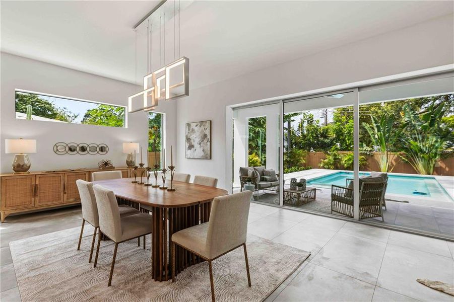 Furnished interior view inside a new home in , Sarasota (Image 8).