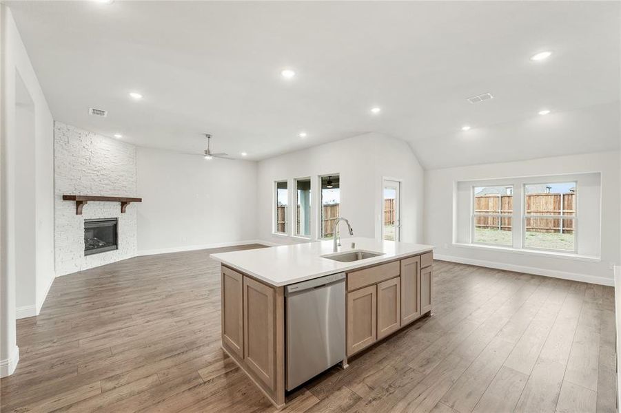 Furnished interior view inside a new home in Stone River Glen 60s, Royse City (Image 12).