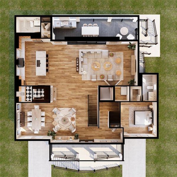 2D floor plan layout of this home in , St. Petersburg, FL (Image 4).