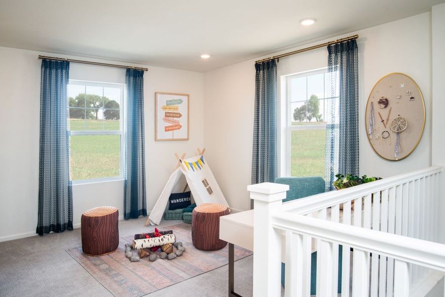 Representative furnished interior of a home built from the 2193 Modeled by KB Home in Windsong, Thornton (Image 6).