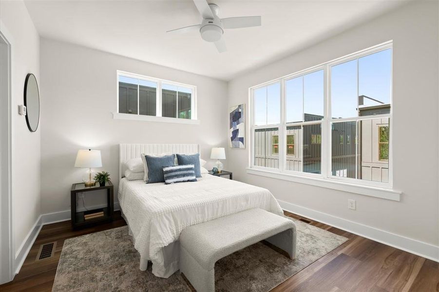 Furnished interior view inside a new home in , Atlanta (Image 17). Furnished interior view inside a new home in , Atlanta (Image 17).