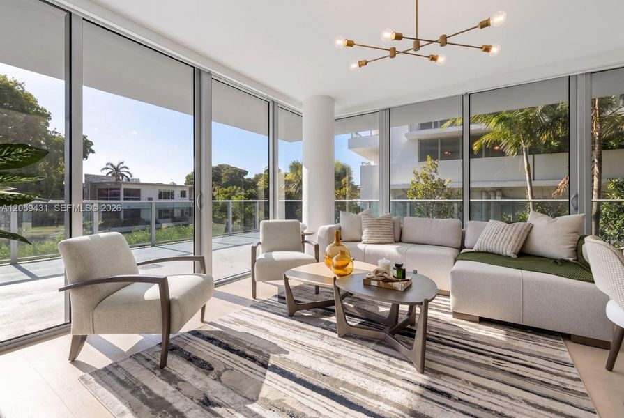 Furnished interior view inside a new home in , Bay Harbor Islands (Image 18). Furnished interior view inside a new home in , Bay Harbor Islands (Image 18).