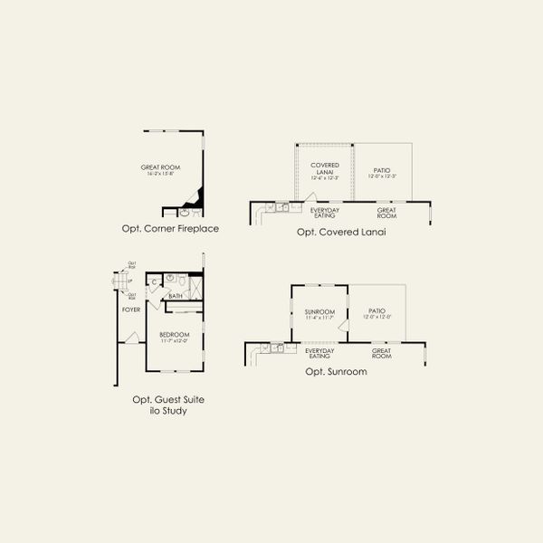 2D floor plan layout for the Austin by Pulte Homes in Michaux Gardens, Belmont, NC (Image 4). 2D floor plan layout for the Austin by Pulte Homes in Michaux Gardens, Belmont, NC (Image 4).