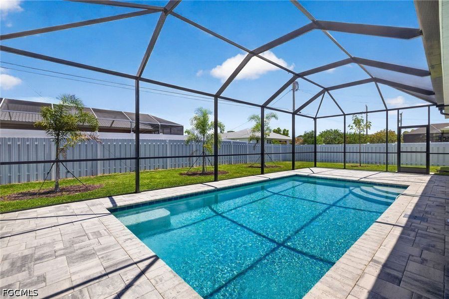Exterior details and patio area of a home in Cape Coral, Cape Coral (Image 15).
