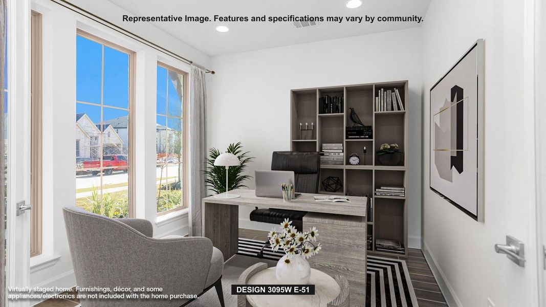 Furnished interior view inside a new home in Cross Creek West, Fulshear (Image 5).