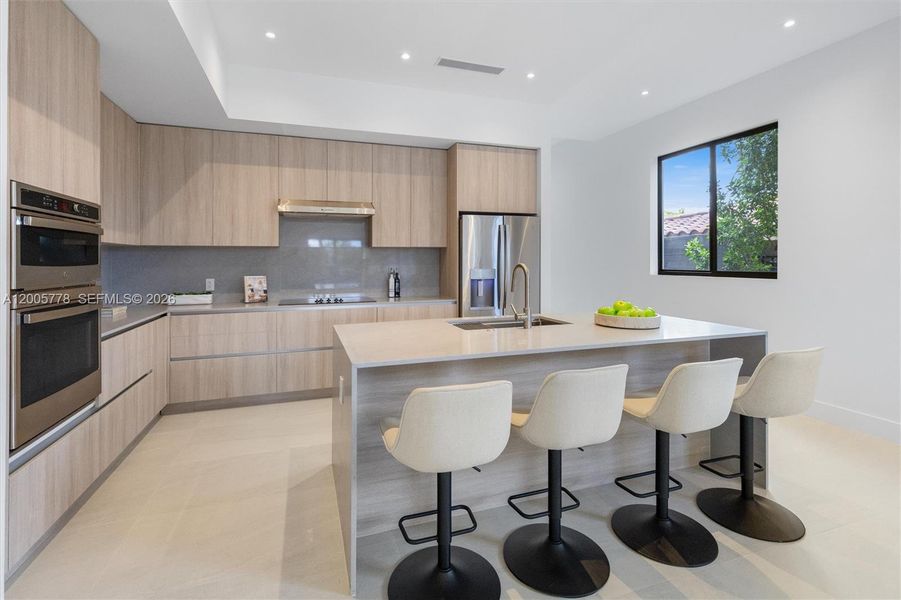 Furnished interior view inside a new home in , Miami (Image 10).