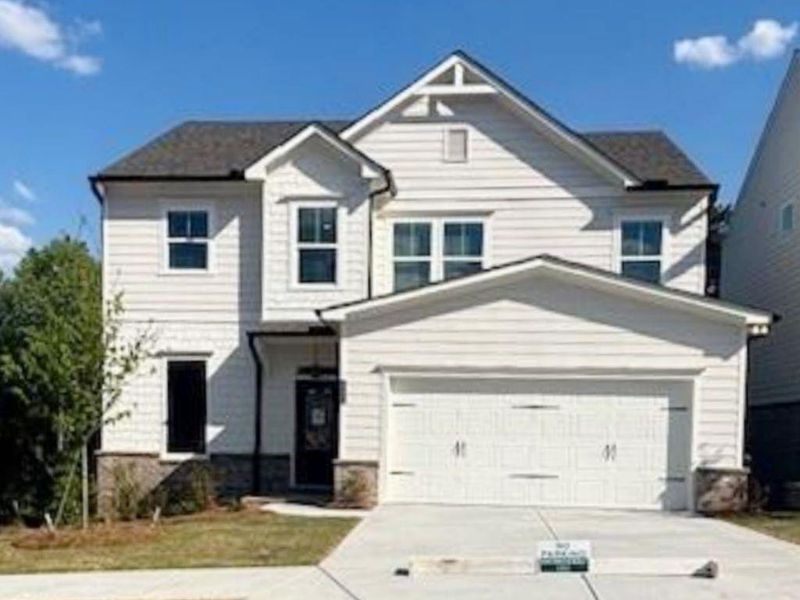 Front exterior of a new home in , Buford, GA, highlighting curb appeal (Image 17).