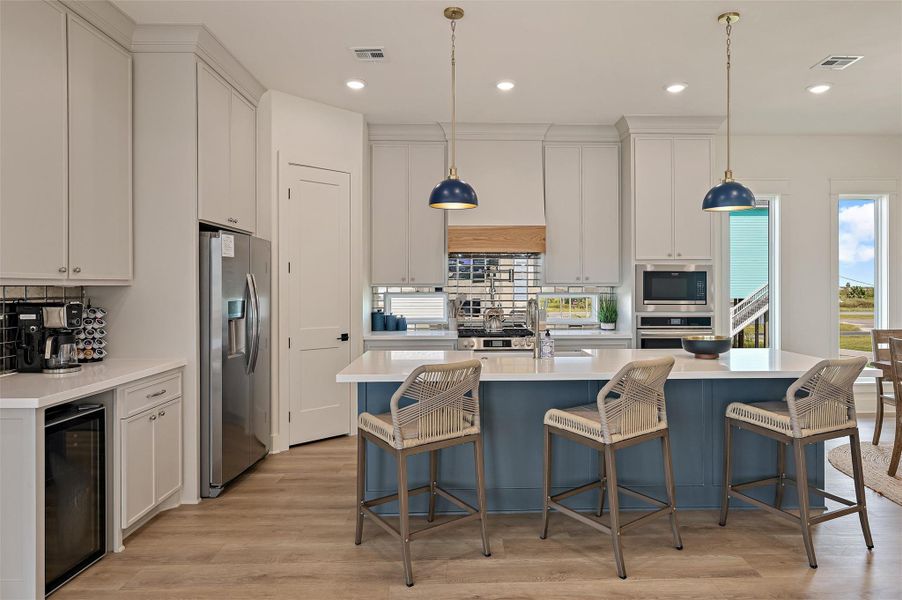 Furnished interior view inside a new home in , Crystal Beach (Image 8).