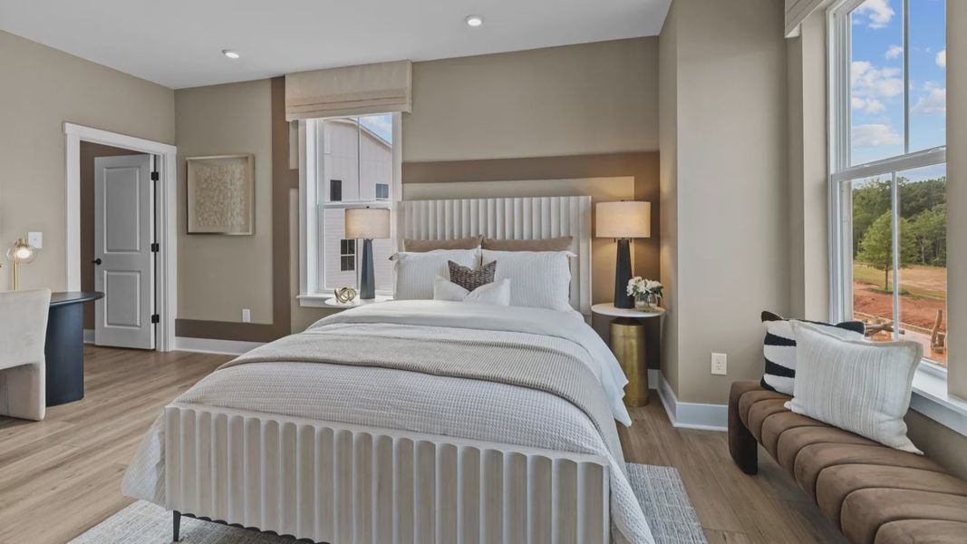 The Landon Plan at River District by DRB Homes in Charlotte, NC- Bedroom 3 The Landon Plan at River District by DRB Homes in Charlotte, NC- Bedroom 3