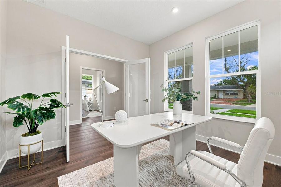Furnished interior view inside a new home in , St. Petersburg (Image 21).