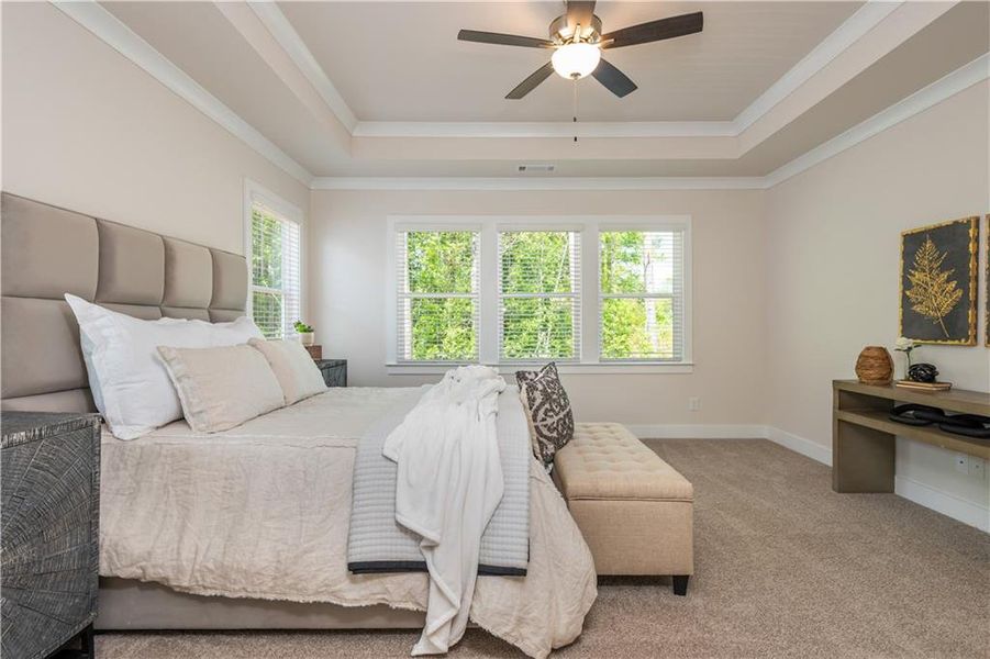 Furnished interior view inside a new home in , Flowery Branch (Image 33).