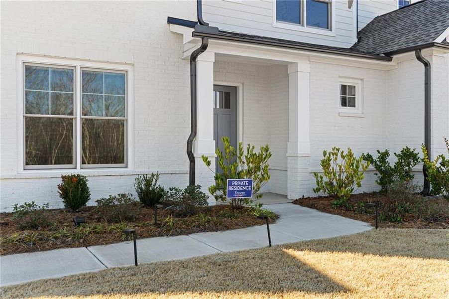 Exterior details and patio area of a home in , Marietta (Image 28).