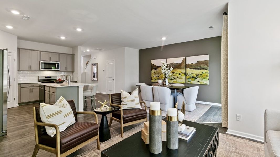 Representative furnished interior of a home built from the DENVER - TRADITIONS by D.R. Horton in Chapel Townes, Raleigh (Image 11).