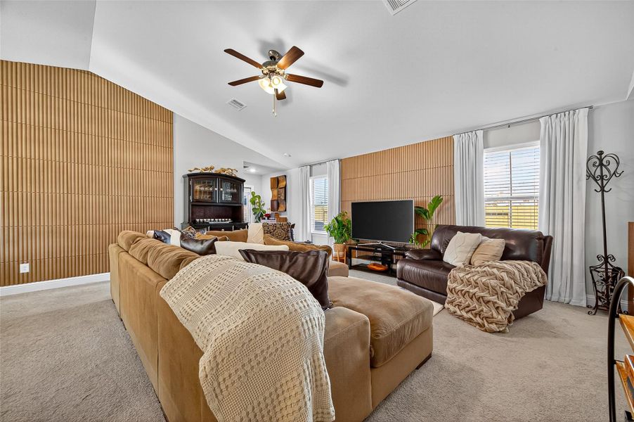 Furnished interior view inside a new home in Sunterra, Katy (Image 25).