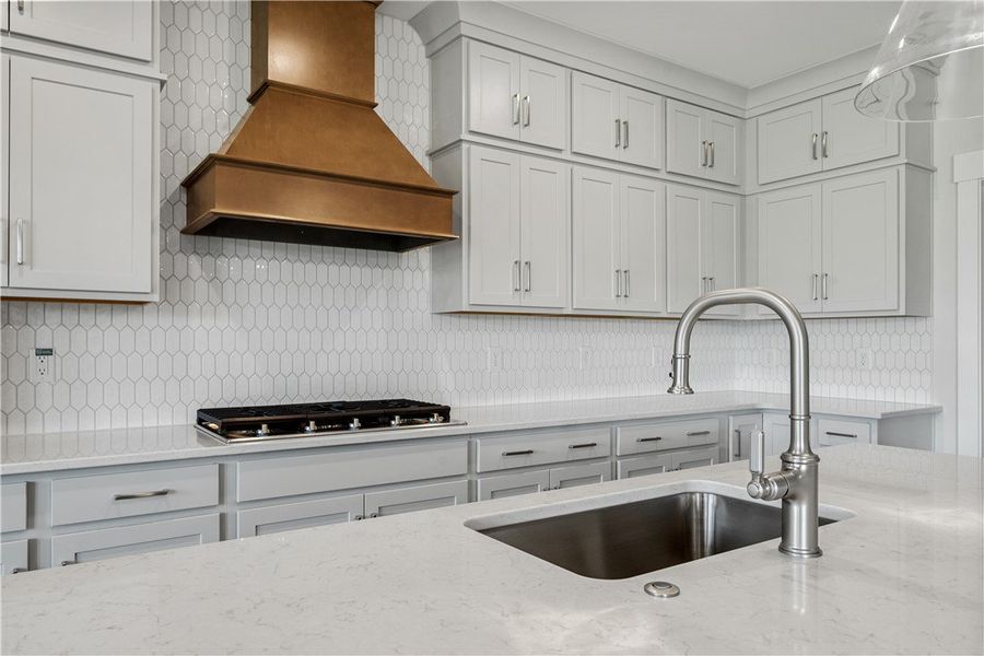 A well-appointed kitchen showcasing a stainless st