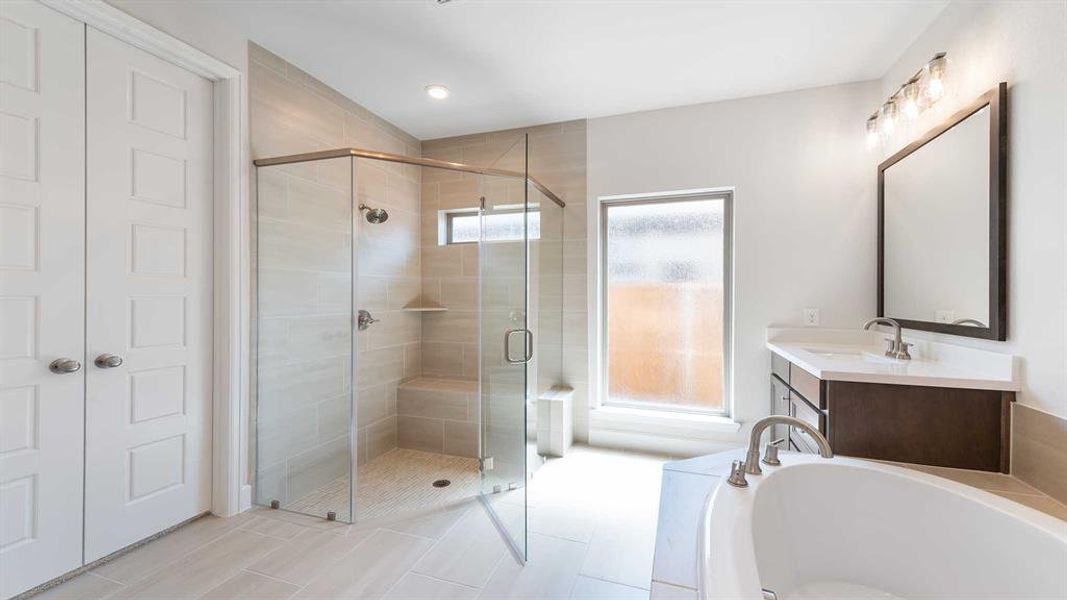 Furnished interior view inside a new home in The Heights At Uptown Celina 50', Celina (Image 13). Furnished interior view inside a new home in The Heights At Uptown Celina 50', Celina (Image 13).