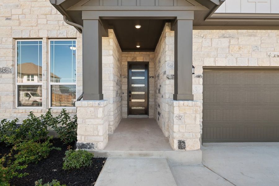Exterior details and patio area of a home in Park Collection At Park Central, Georgetown (Image 2). Exterior details and patio area of a home in Park Collection At Park Central, Georgetown (Image 2).