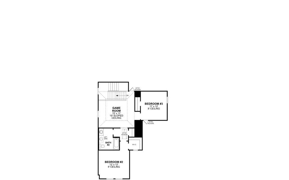 2D floor plan layout of this home in Lane Ranch, Sanger, TX (Image 5).