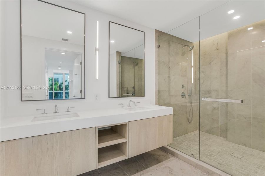 Furnished interior view inside a new home in , Miami Beach (Image 51).